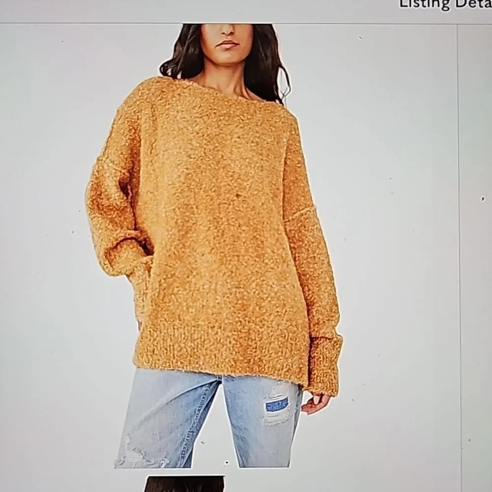 Free People Moira Slouchy Tunic Sweater Medium
